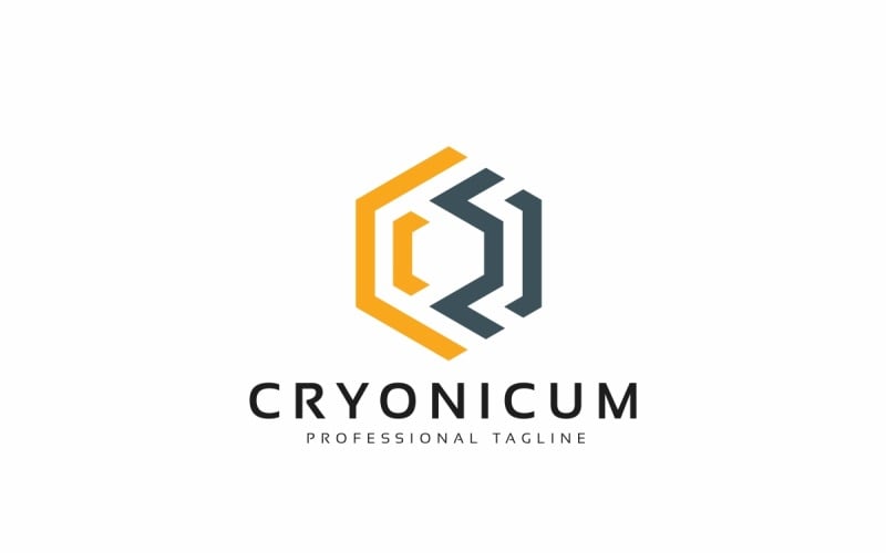 Logo konstrukce písmen Cryonicum C