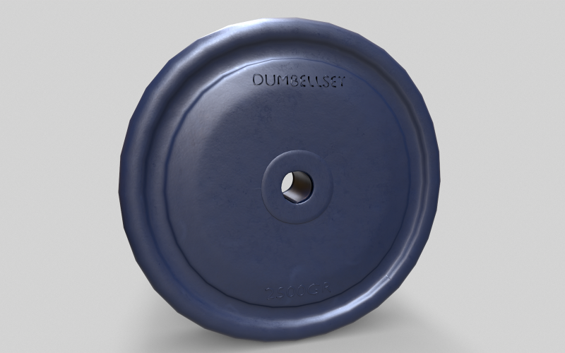 Dumbbell Z Highpoly 3D modeli