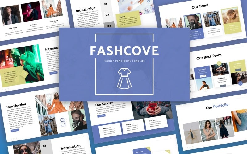 Fashcove - módní víceúčelová PowerPoint šablona