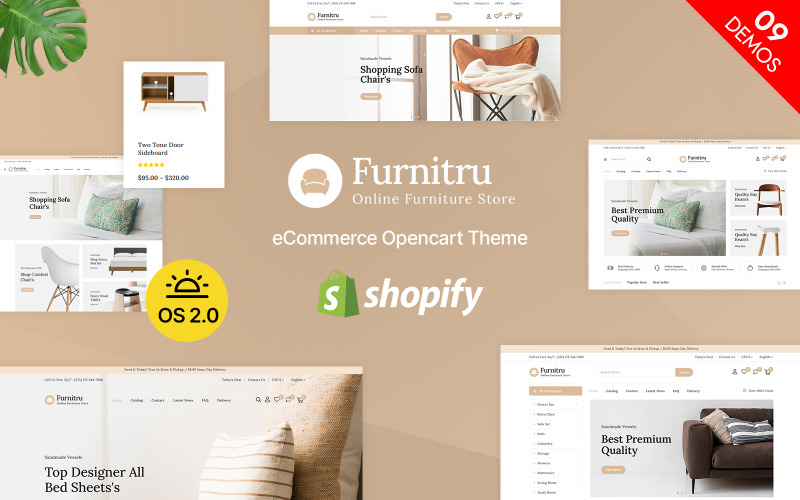 Furnitru - Мебельный магазин Shopify Тема