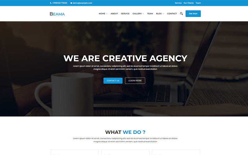 Beama — motyw WordPress dla agencji biznesowych