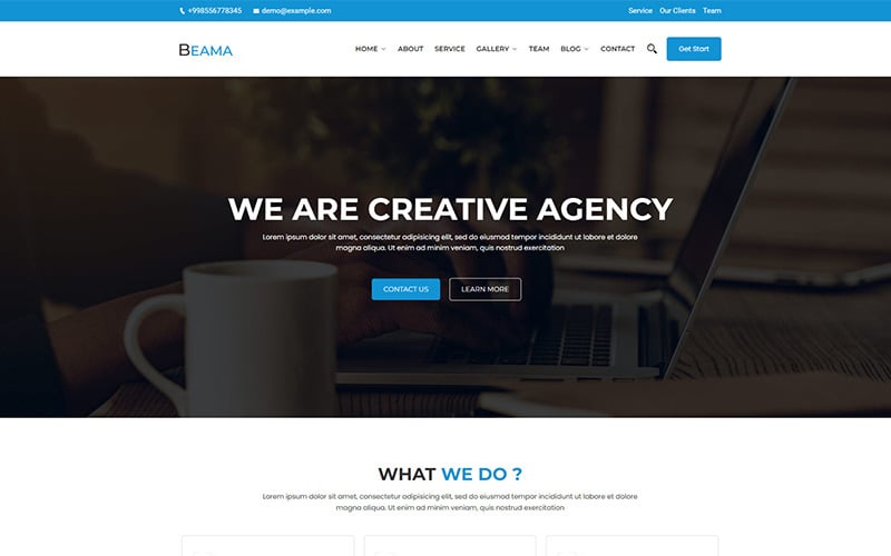 Beama - Téma WordPress pro agenturní podnikání