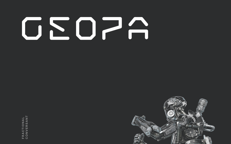 Geopa Futuristisch Tech-lettertype