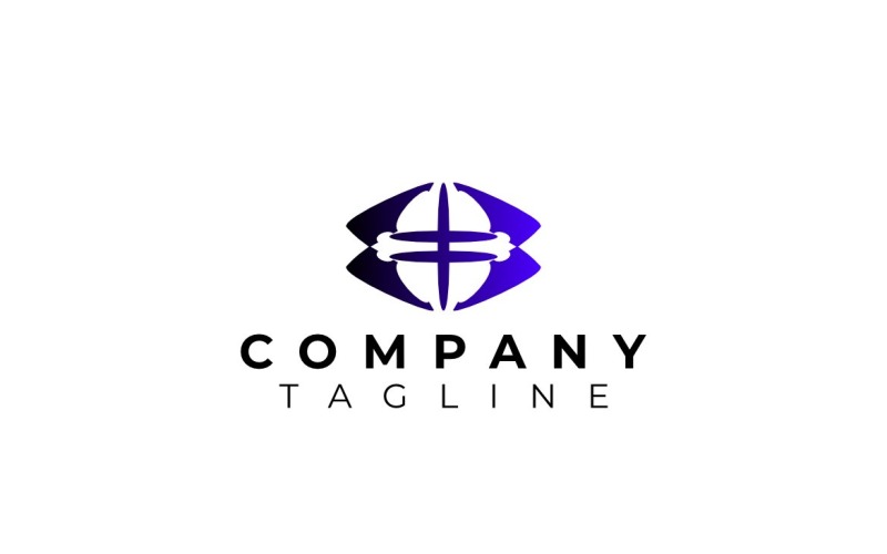 Abstrakcyjne dynamiczne logo gradientowe w technologii