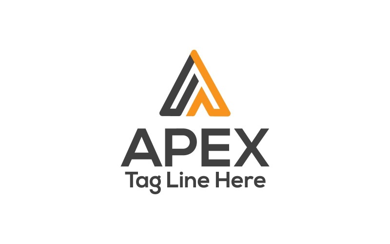 Apex A brief Logo ontwerpsjabloon