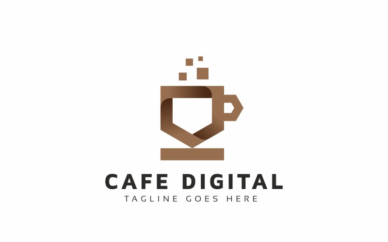 Cafe Digital Logo Template #236645 - TemplateMonster