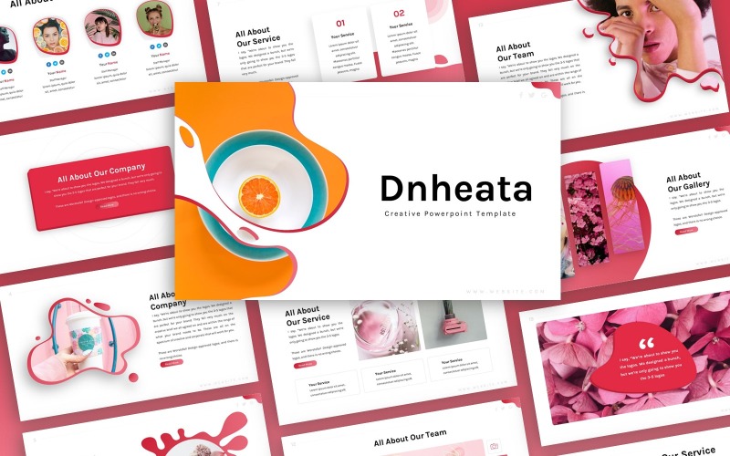 Dnheata - Креативный многоцелевой шаблон PowerPoint