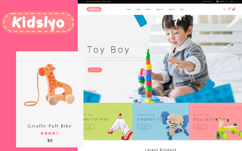 Kidslyo - Kids Toy Multipurpose Woocommerce Theme