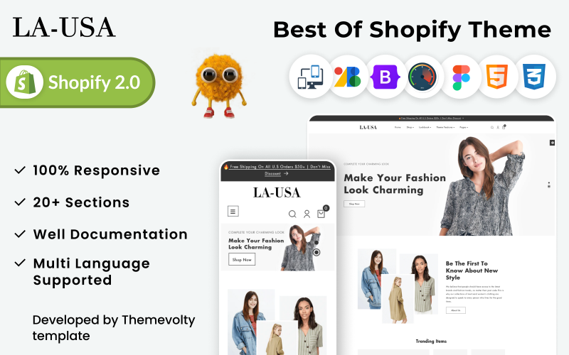 LAUSA - Mode Shopify-thema