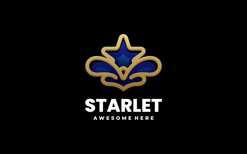 Star Line Art Logo Design
