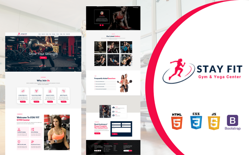 StayFit HTML websablon