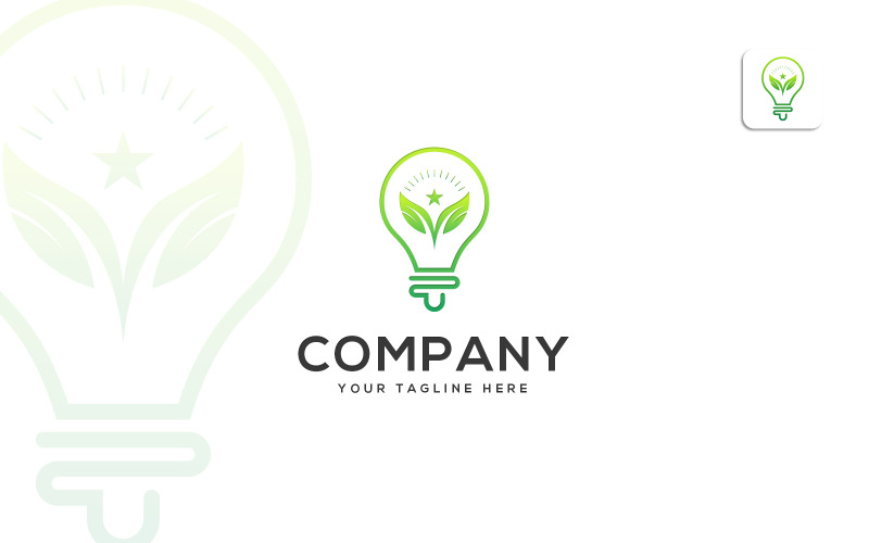 Eco Light Logo Vector šablona