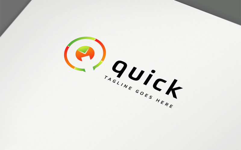 Szablon projektu logo litery Q