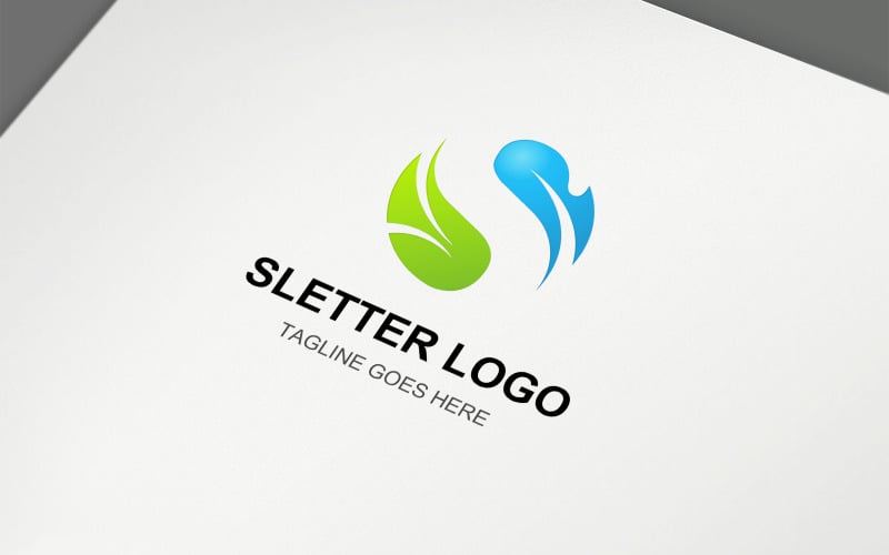 Вектор дизайна логотипа буквы S V2