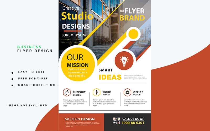 creative flyer design graphic