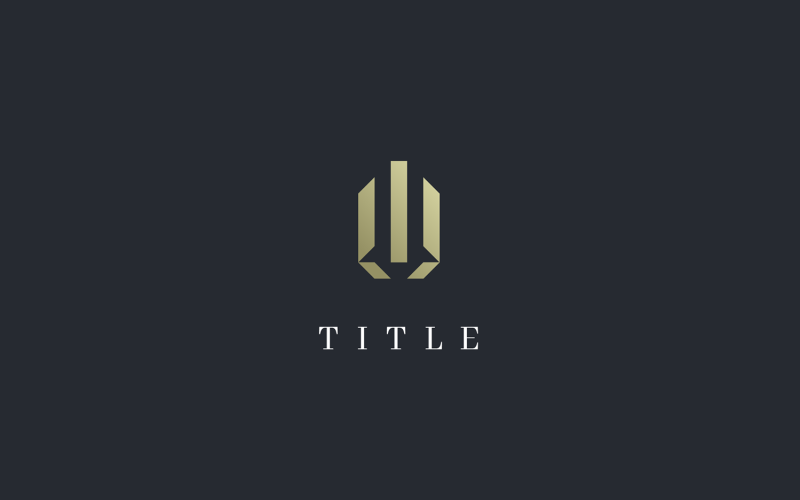 Logo abstrait d'investissement immobilier de luxe