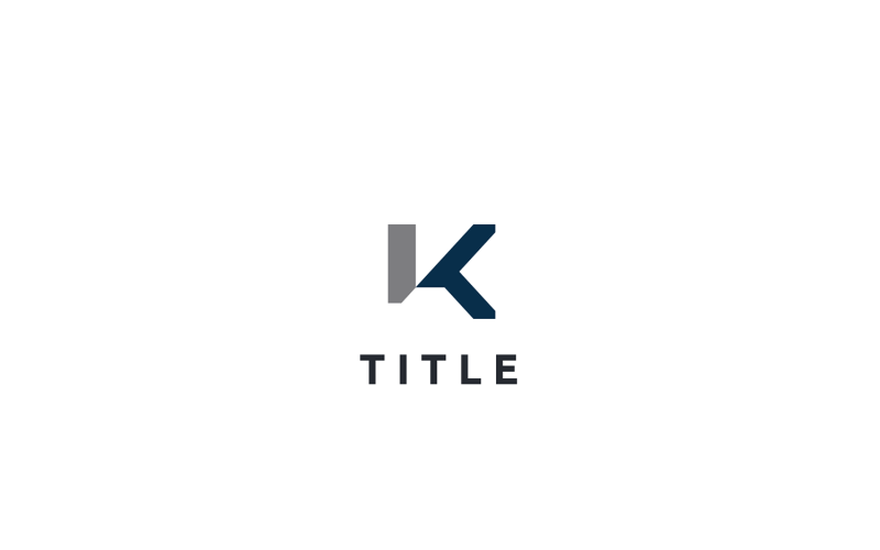 Logo moderno geometrico K Business Monogram