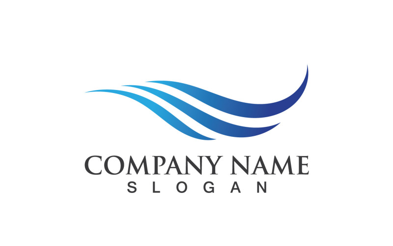 Logo Wave Water Vector Nature 11