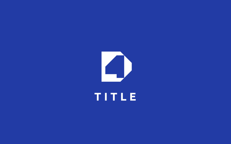 Logotipo de monograma moderno com tecnologia vibrante e divertida D4