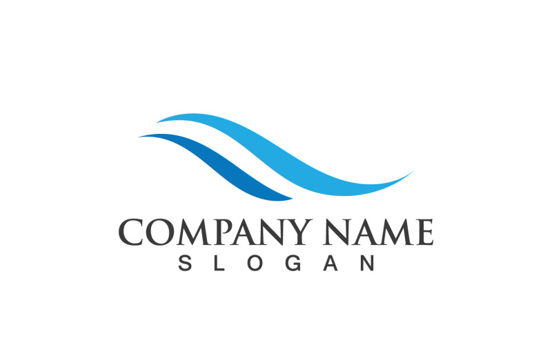 Wave Water Logo Vector Natura 115