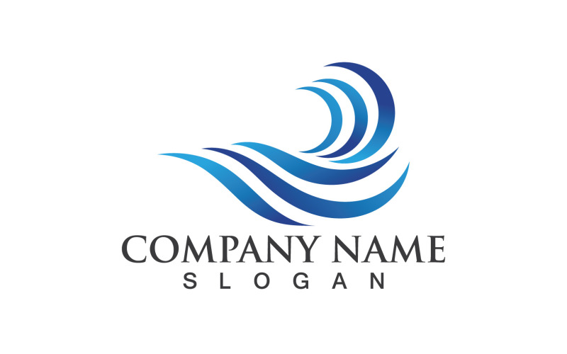 Wave Water Logo Vector Natura 72