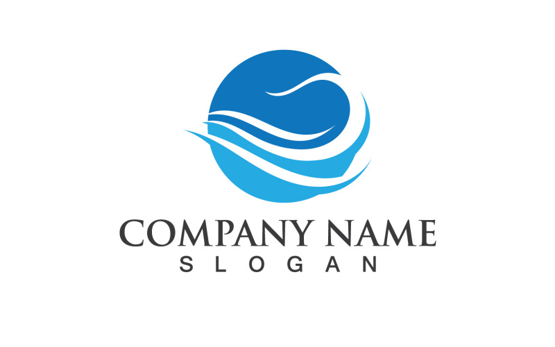 Wave Water Logo Vector Nature 1z