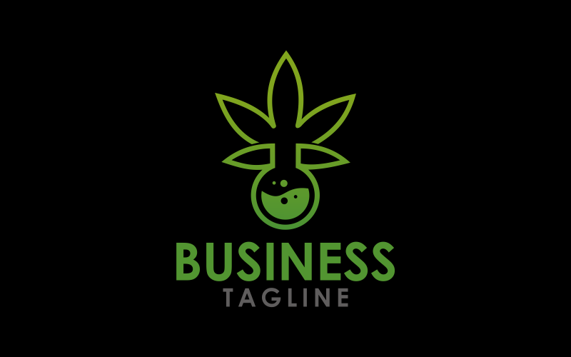 Logo-Vorlage für Cannabis-Labore