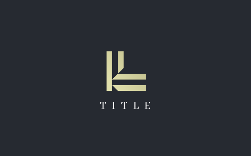 Роскошный элегантный логотип Alphabet LL Monogram