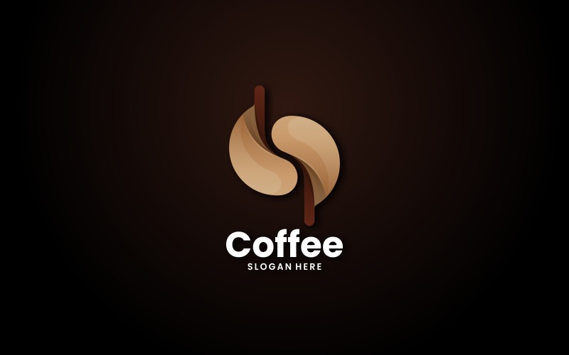 Дизайн логотипу кавового градієнта