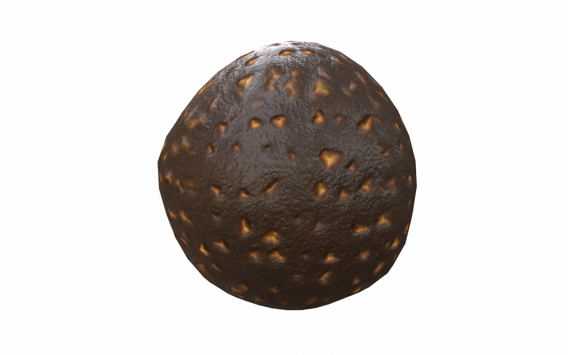 Schokoladenbombe Low-Poly-3D-Modell