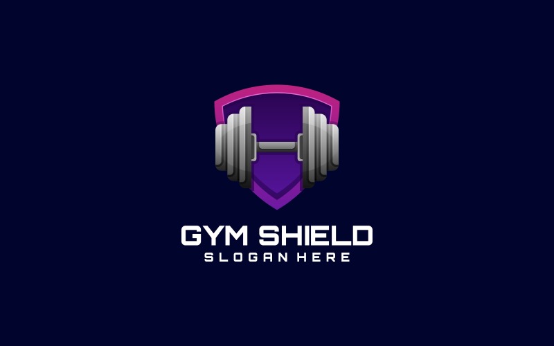 Gym Shield Gradiënt Logo-stijl