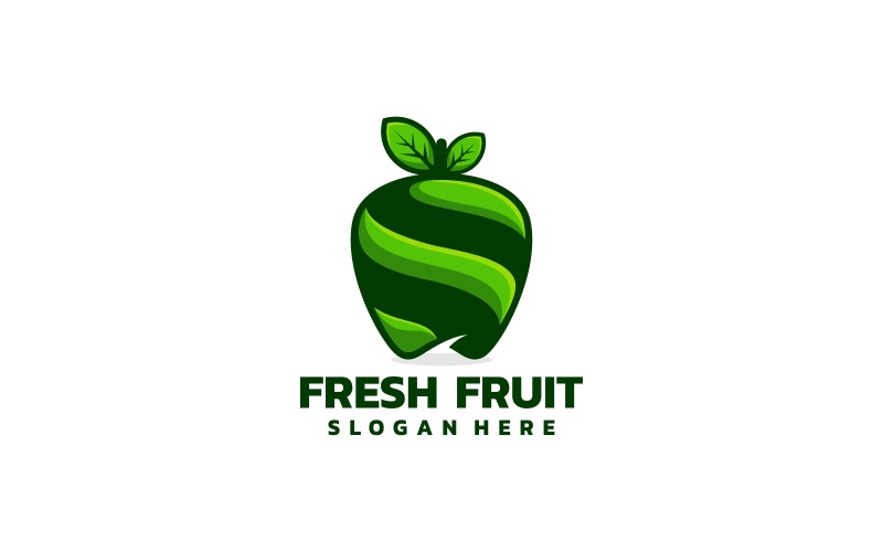 Logo dégradé de fruits frais