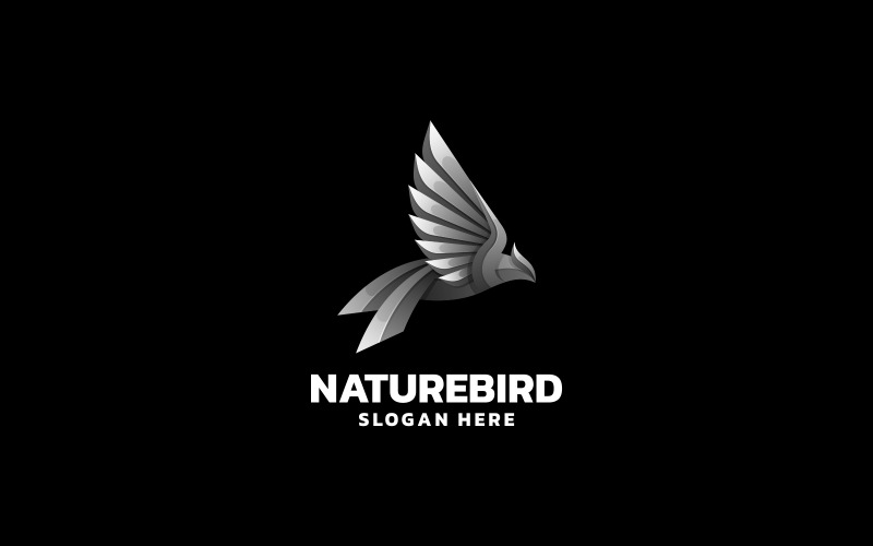 Vektor-Logo-Vogel-Steigungs-Logo