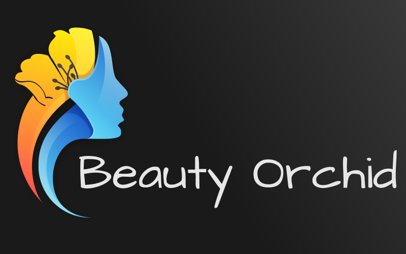 Modelo de Logotipo Gradiente Colorido de Orquídea de Beleza