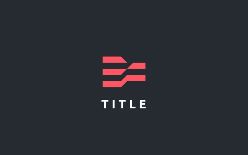 Contemporary Minimalistic EF Layer Logo