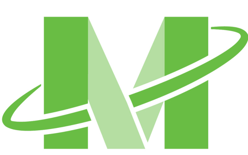 M dernier logo en couleur verte