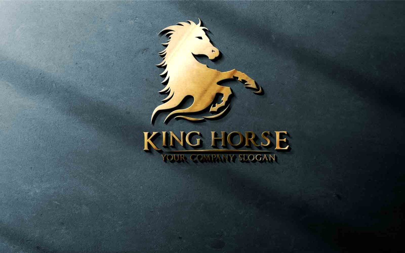 Royal Horse King Horse Logo-Design (kostenlos)