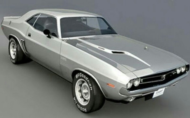 Modelo 3D de carro Dodge Challenger 1971