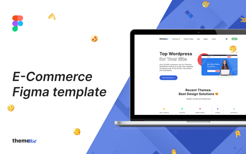 Шаблон оформлення ThemeRage Figma і Photoshop