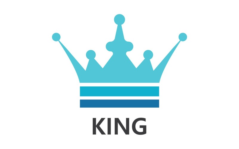 Crown Logo šablona vektorové ikony V8