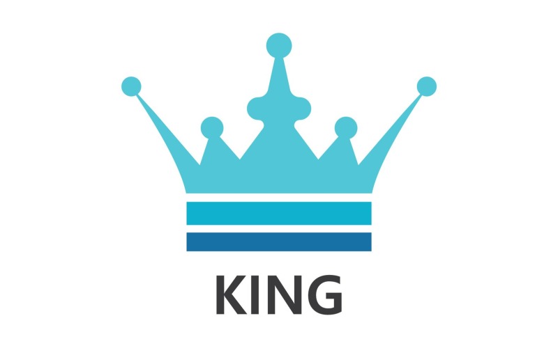 Crown Logo Template Vector Icon V8