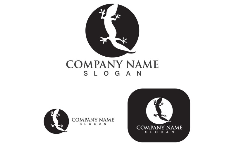 House Lizard Logo Vector Print Template V17