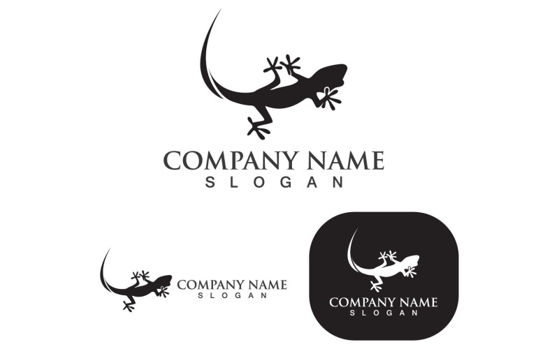House Lizard Logo Vector Print Template V