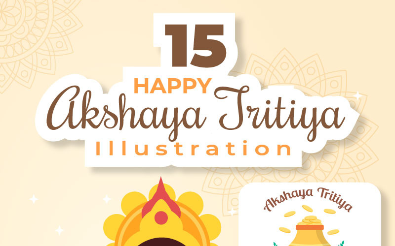 15 Akshaya Tritiya Festivali İllüstrasyon