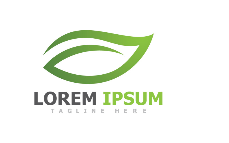 Bladgroen Natuur Logo Vector V19