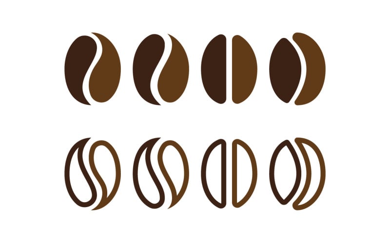 Coffee Bean Logo And Symbol V1 #237934 - TemplateMonster