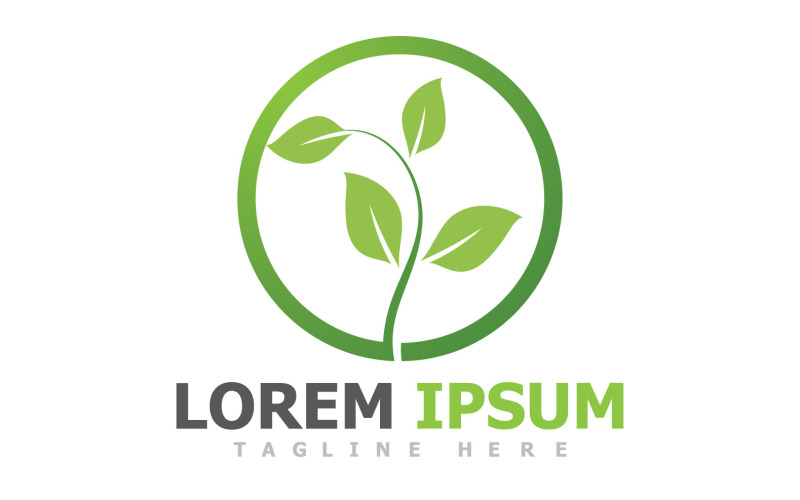 Feuille Verte Logo Nature Logo Vecteur V3