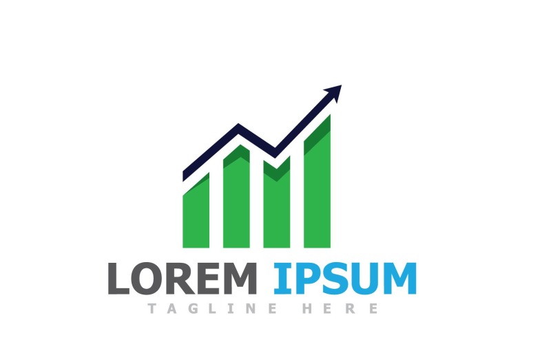 Finanse Logo Szablon Symbol Biznesu V8