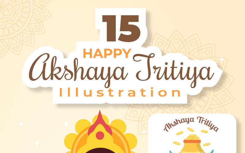 15 Illustration zum Akshaya Tritiya Festival
