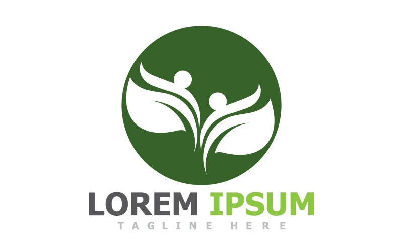 Foglia Verde Logo Natura Logo Vector V20